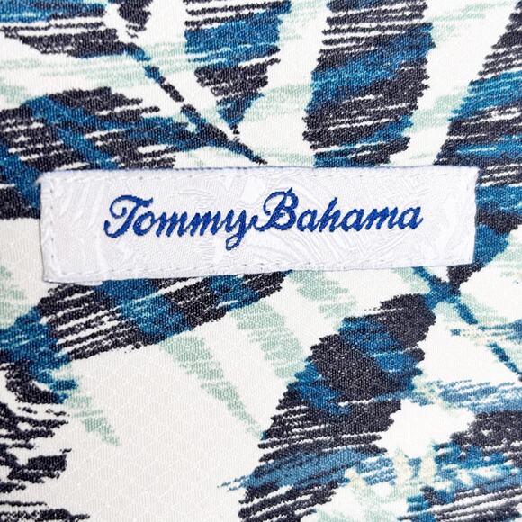 Tommy Bahama Shirt Mens XXL Silk Cool Max Poly Neutral Tropical Botanical - Picture 6 of 10